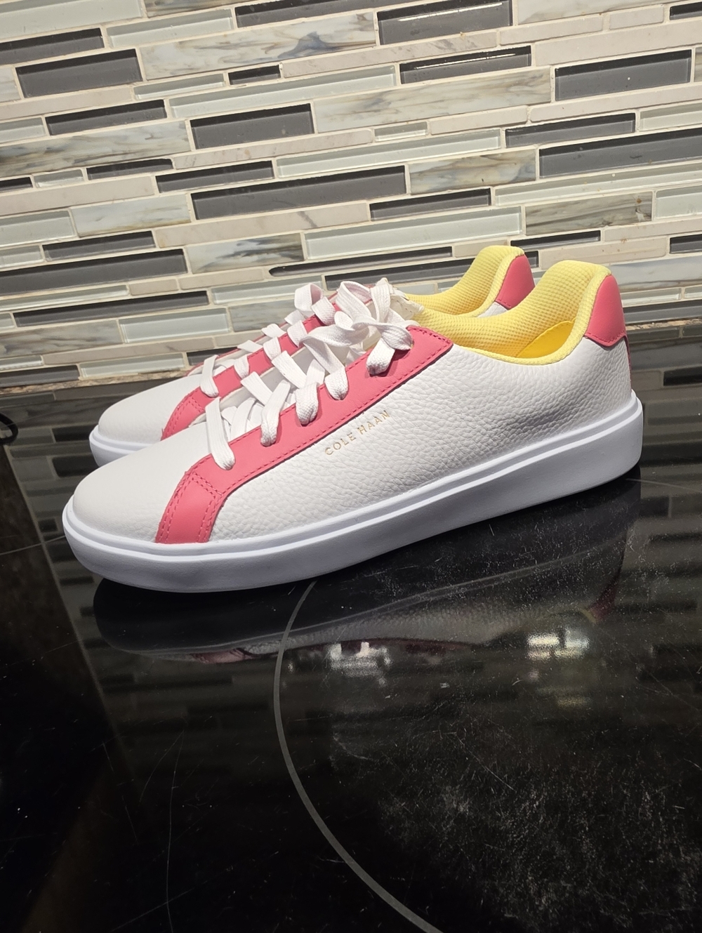 Cole Haan Womens Grand 360 Leather Multi Color Daily Sneaker sz 8-1/2 M (NEW!)